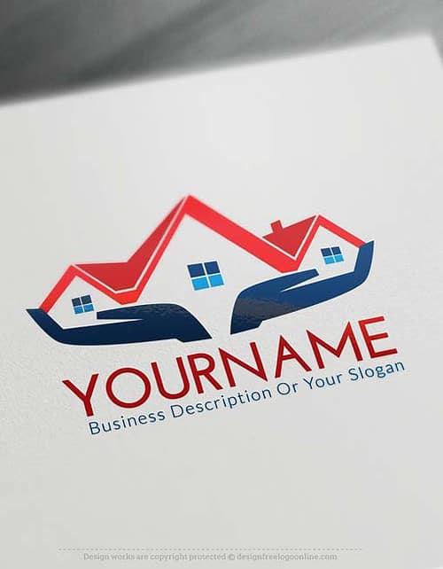 Create Your Own House Logo Free with Logo designer