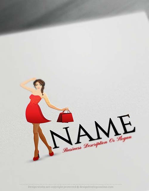 Online Create Fashion Shopping Logo Design with the Logo Creator Free