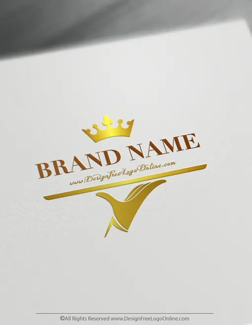 Golden Online Criador de logotipo de catering grátis