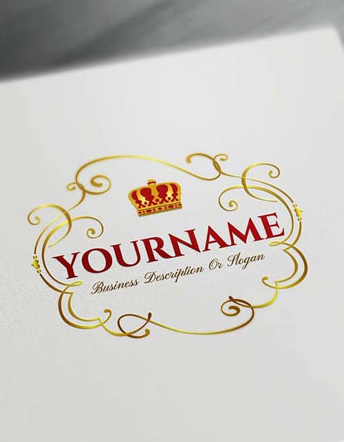 Free Crown Logo Creator Royal Frame Logo Maker