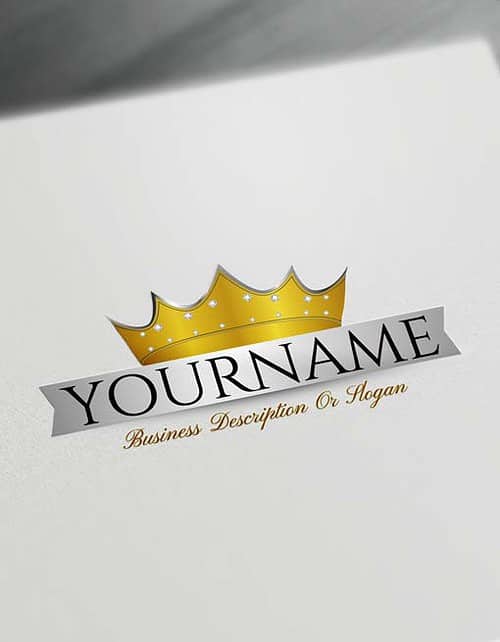 Free Logo Creator - Royal Diamond Crown Logo Maker