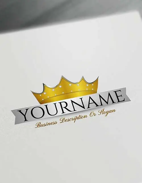 Free Logo Creator - Royal Diamond Crown Logo Maker