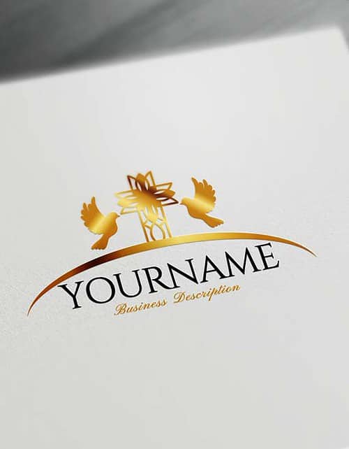 Create Your Own Christian Dove Logo with Free Logo generator