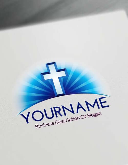 Create Your Own Modern Cross Logo with Free Logo Creator
