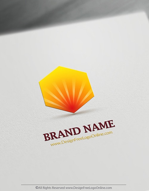 3D Light Logo maker sunrise logos