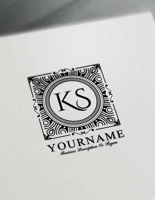 square pattern Logo maker