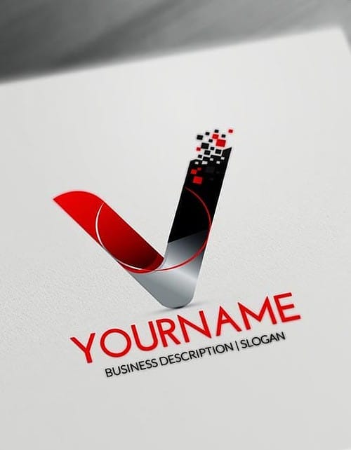 Free Letters Logo Maker - Modern V Logo Creator