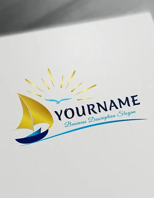 Boat Logo Design Online - Sailing logos Maker Create Sail Logo