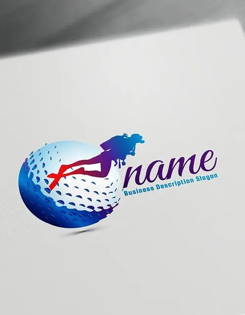 Scuba Diving Logo Design Online Create a Logo Diver's logo Maker