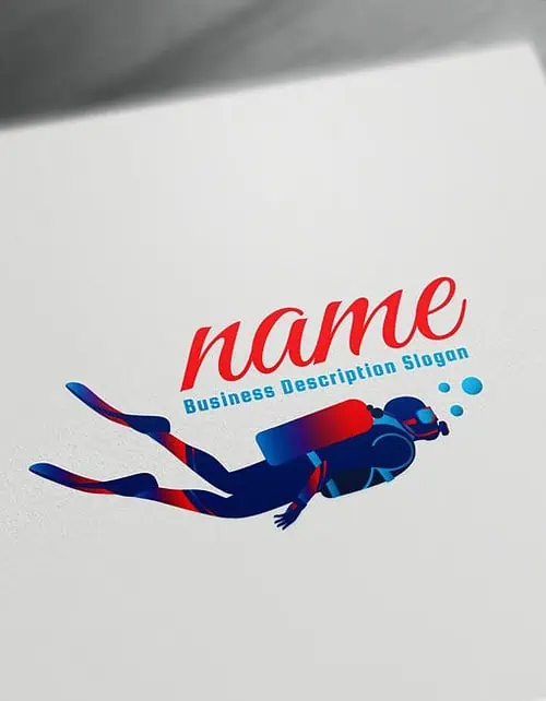 Scuba Logo Design Online Create a Logo Diving logo Maker