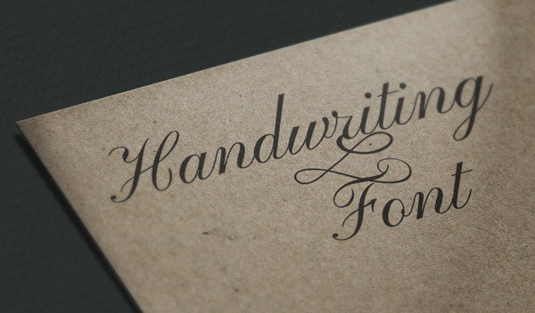 Handwriting Types of Fonts