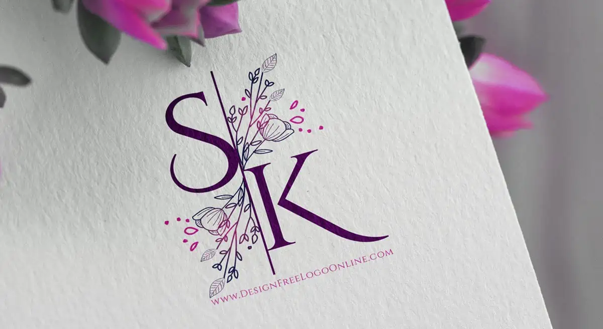 logotipo de flores logotipos de letras