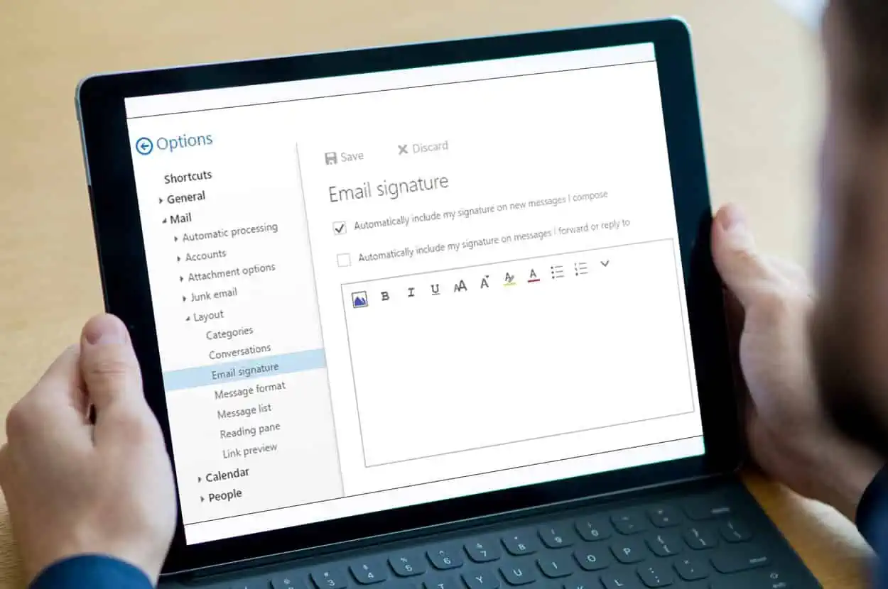 Hotmail Email signature