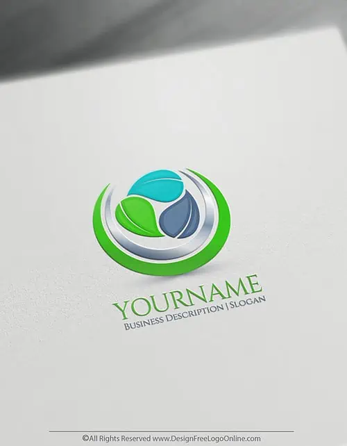 logo with Leaves