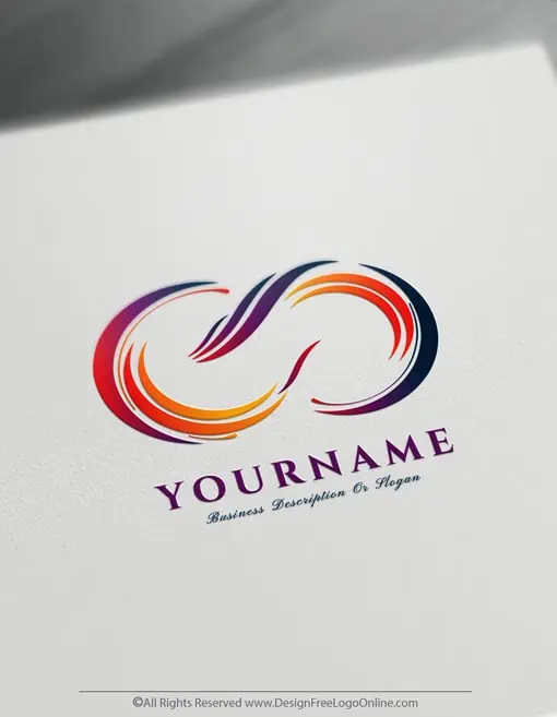 Customize an infinity wave Logo with Our Free Logo Maker Online 3 Instantly customize your new fiery purple infinity wave logo