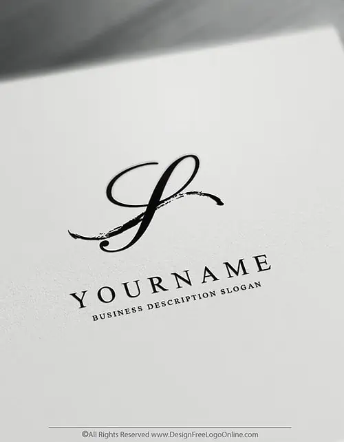 Instantly customize a black minimalist logo
