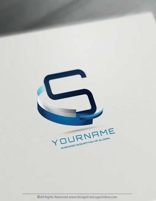 Design a Modern 3D Logo With The Free Alphabet Logo Maker 5 free blue logo design creator