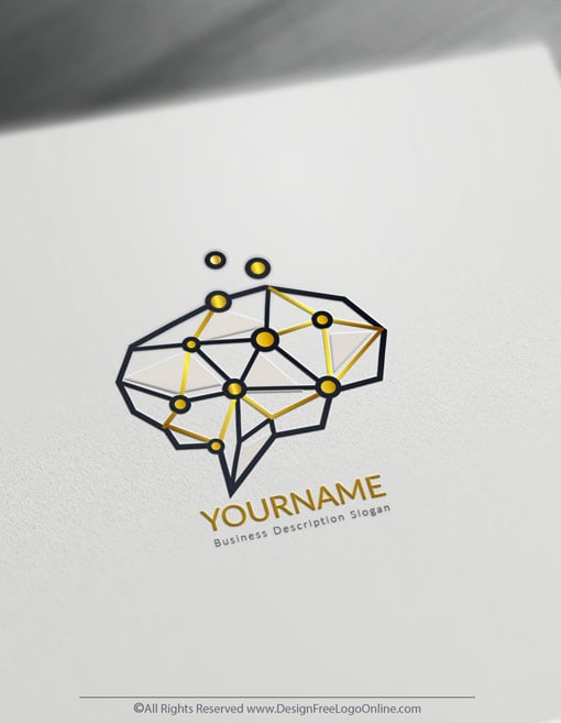 Minimalist Digital Brain logos Minimalist Digital Brain logos