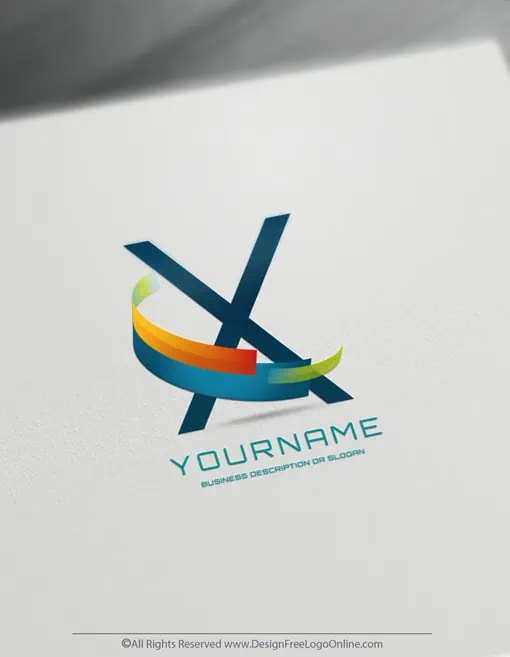 Modern 3D logo branding for free