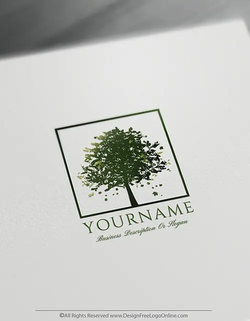 Logotipos de árboles de arce verde gratuitos