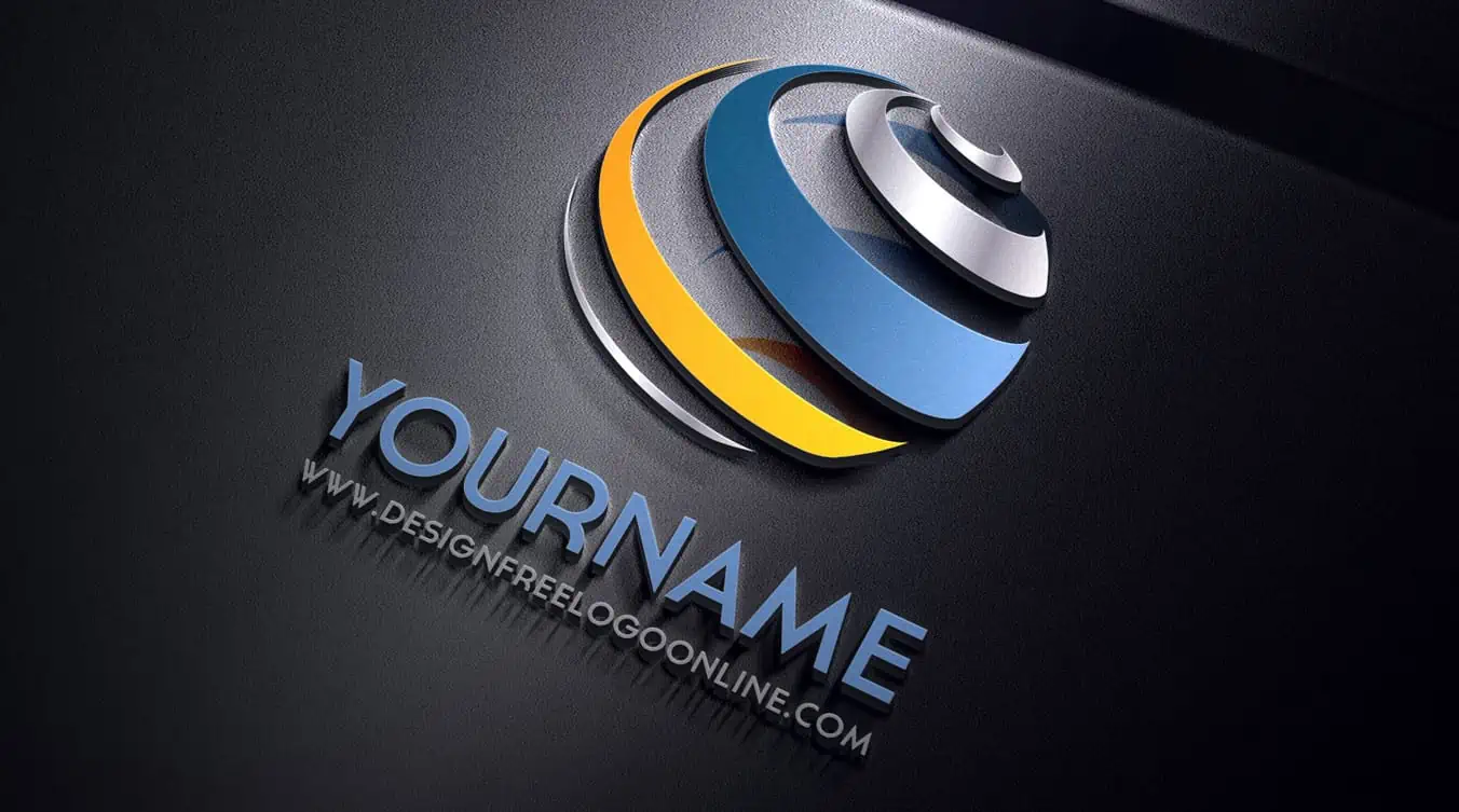 Online bunte 3D Logo Design Maker