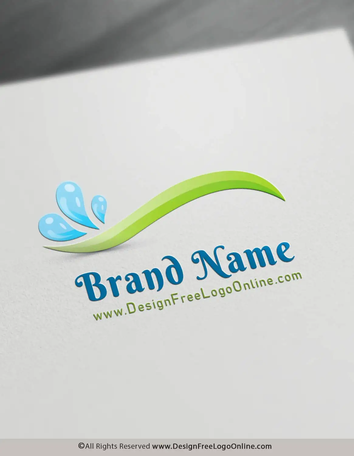 cleaning logo logo maker green wave