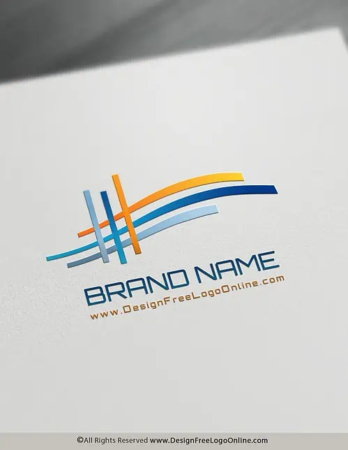 flowing Abstract Bridge Logo Design