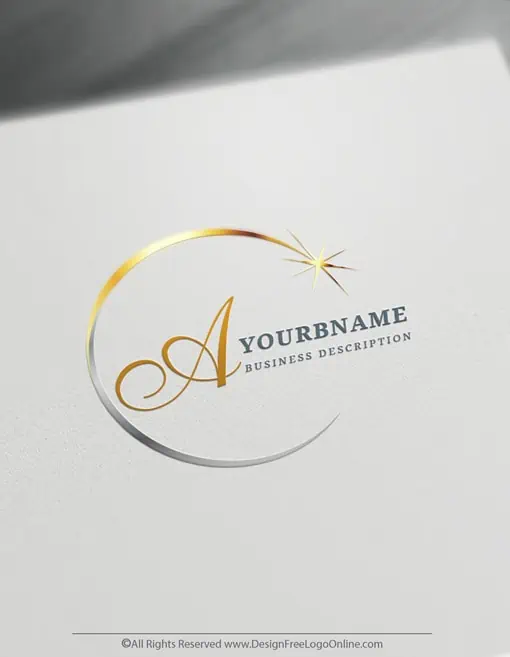 Free Monogram Maker - Create Your Own Simple Shine Logo Design