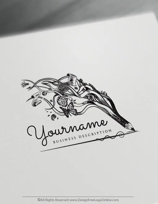 Hand drawn Art Education Logo Maker