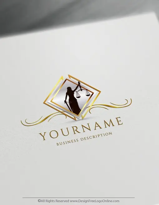 lady justice logo for lawyer office
