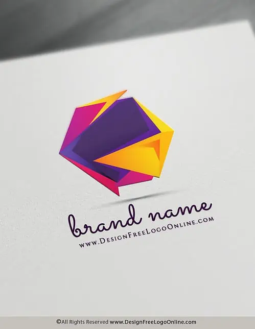 3D Geometric Logo Design