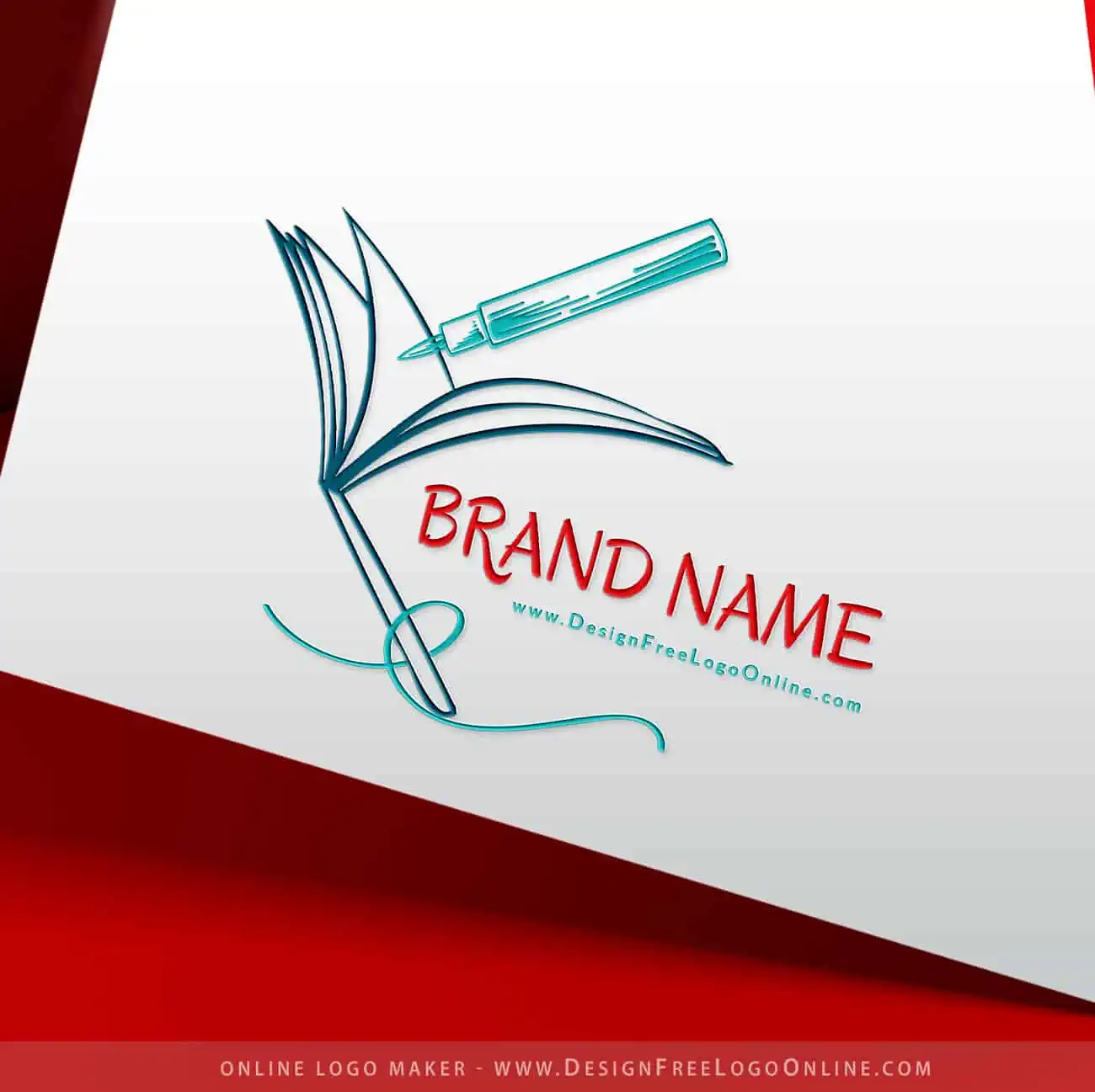 book logo design 