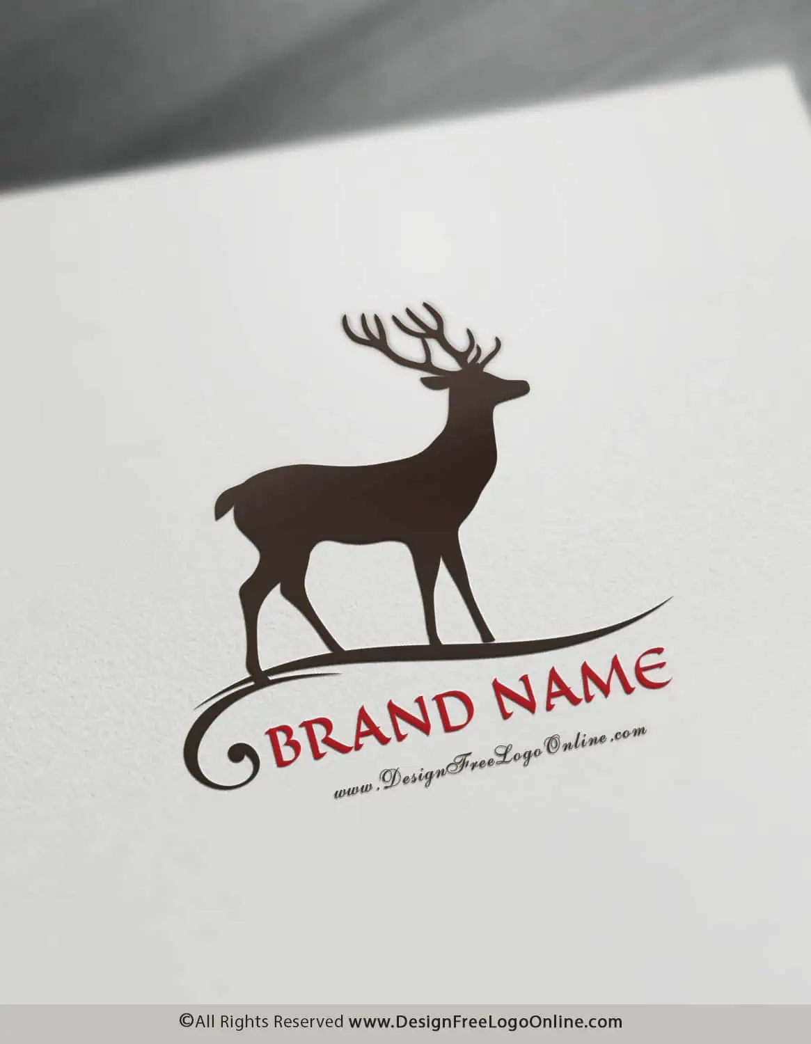 wild deer logo for hunting