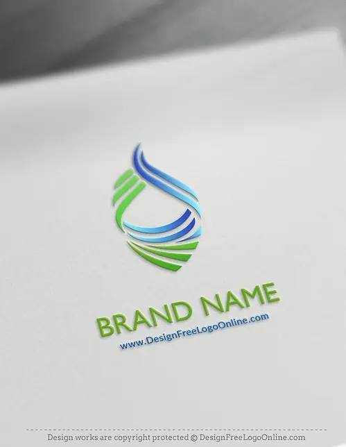 Creador de logotipos de llamas azules