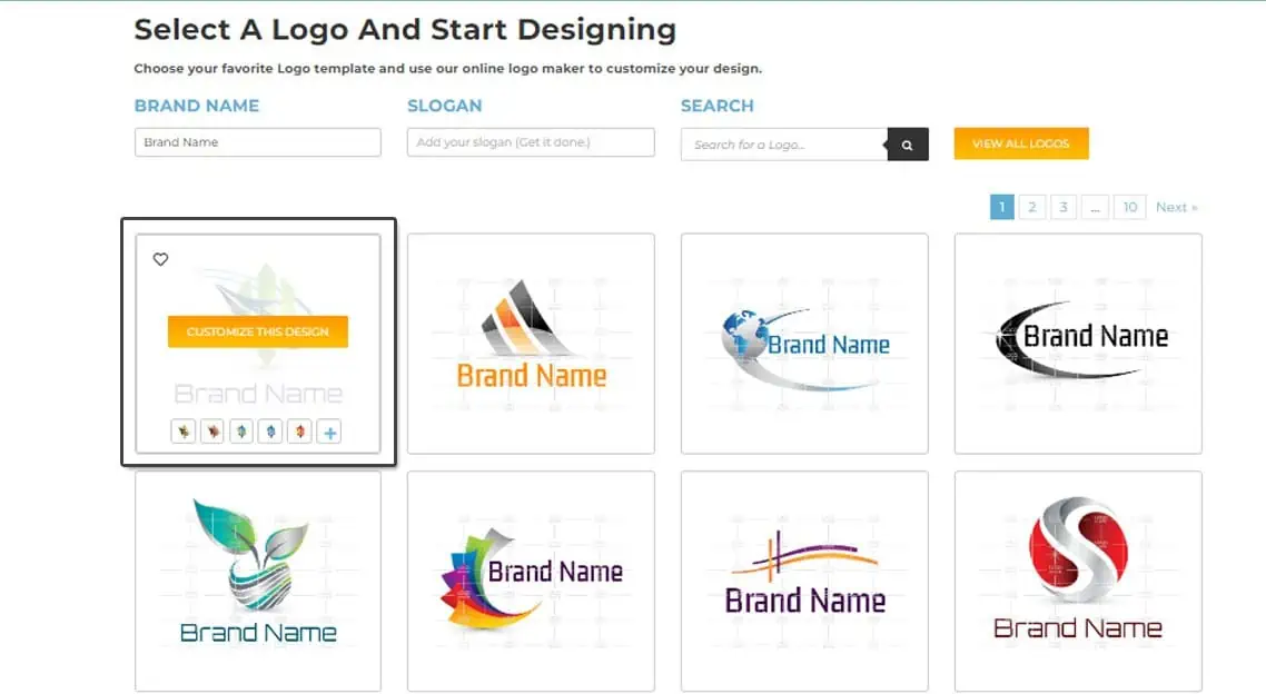 AI free logo maker step 3