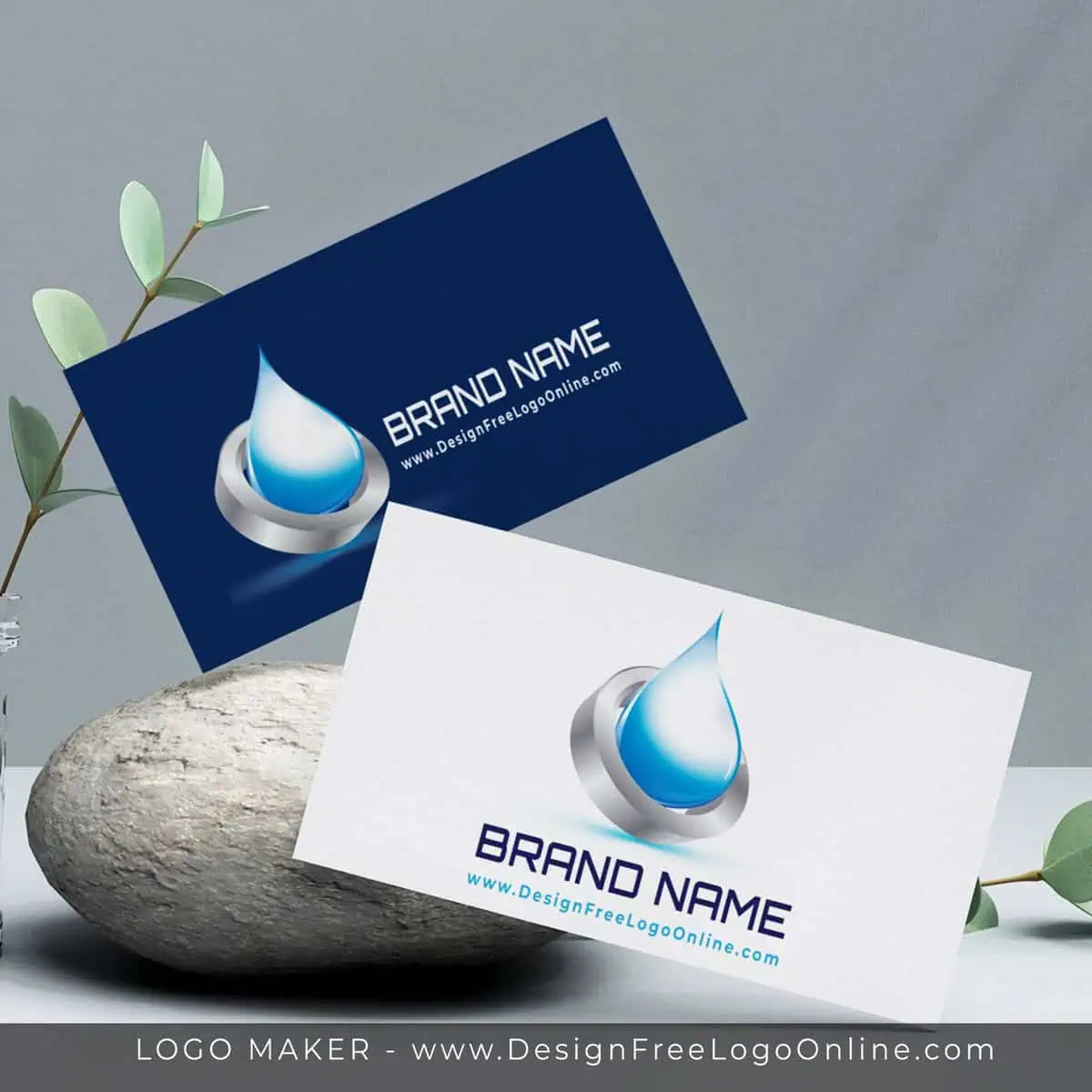 Progettazione del logo della goccia d'acqua