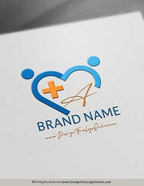 Medical Logos - Family Clinic Logo With Heart