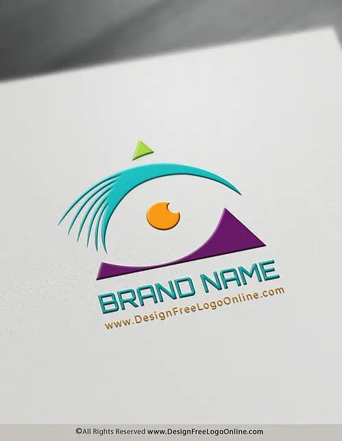 creative colorful eye logo
