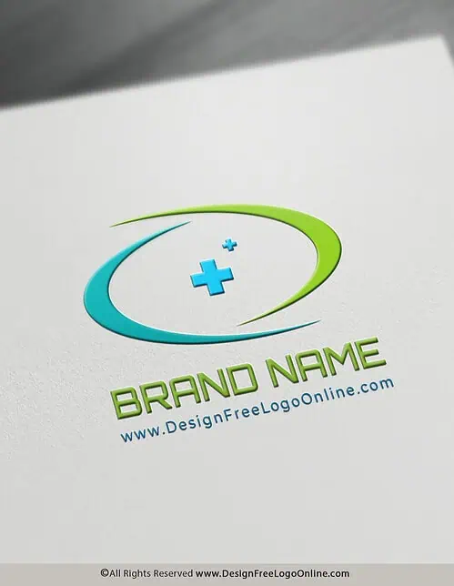 Creador de logotipos de ojos médicos verdes