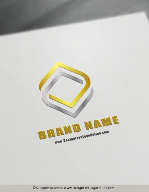 Luxury minimalist logo with infinity symbol
