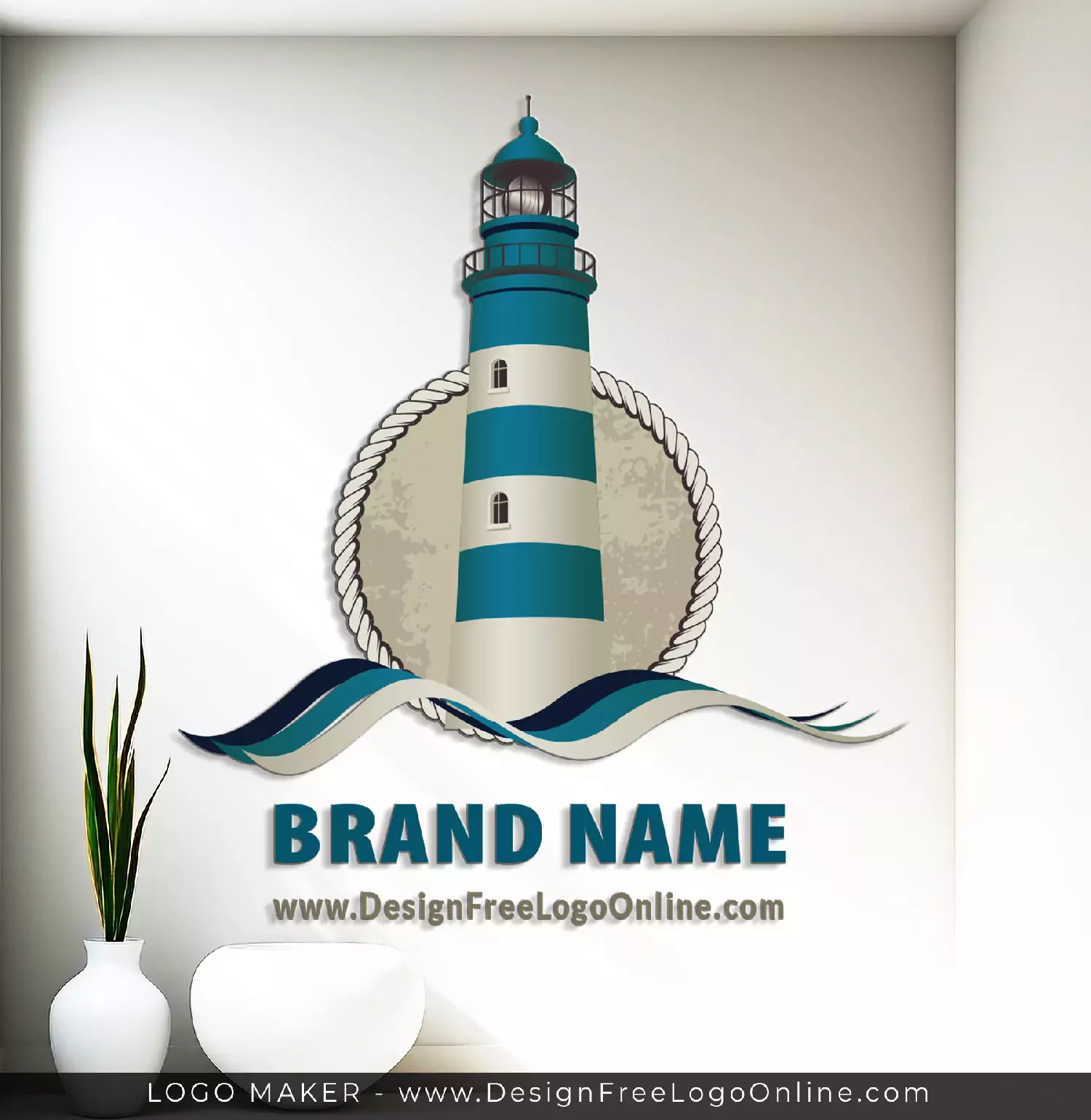 lighthouse logo maker AI