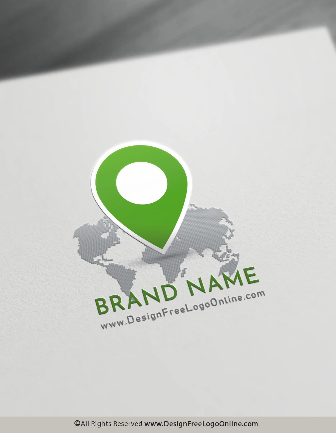 simple ECO Location point logo design simple ECO Location point logo design